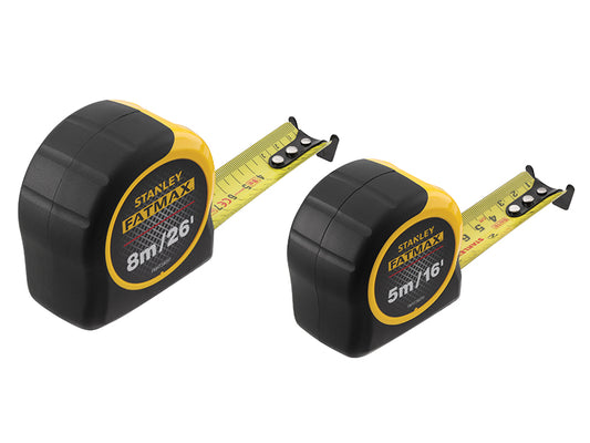 STANLEY® STA081745 FatMax® Classic Tape Twin Pack 5m & 8m (Width 32mm)