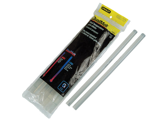 STANLEY® Dual Temp Glue Sticks 11.3 x 250mm (Pack 12) STA1GS25DT