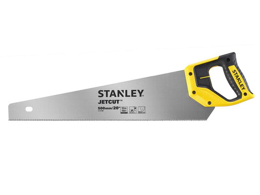 STANLEY Jet Cut Fine Handsaw 500mm 20in 11 TPI Wood PVC Skirting etc STA215599