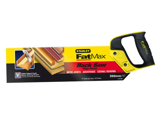 STANLEY® FatMax® Tenon Back Saw 360mm (14in) 11 TPI STA217201