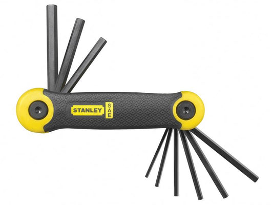 STANLEY® Imperial Folding Hexagon Key Set, 9 Piece (5/64 - 1/4in) STA269265
