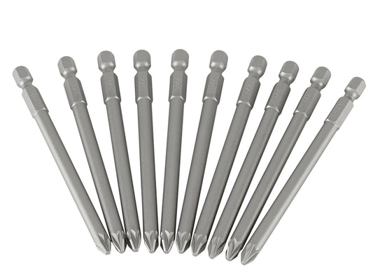 STANLEY® Pozidriv Power Bits PZ2 x 100mm (Box 10) STA368807B