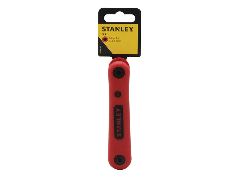 STANLEY® Metric Folding Hexagon Key Set,7 Piece STA469261