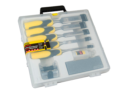 STANLEY® DYNAGRIP™ Chisel with Strike Cap Set, 5 Piece + Accessories STA516421