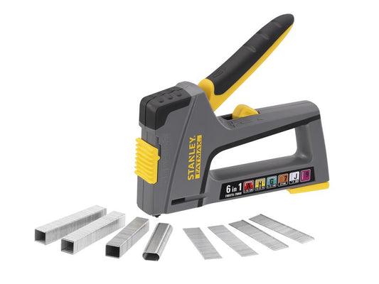 STANLEY 6 in 1 Multi Purpose Plastic Staple and Brad Nail Gun STA670868