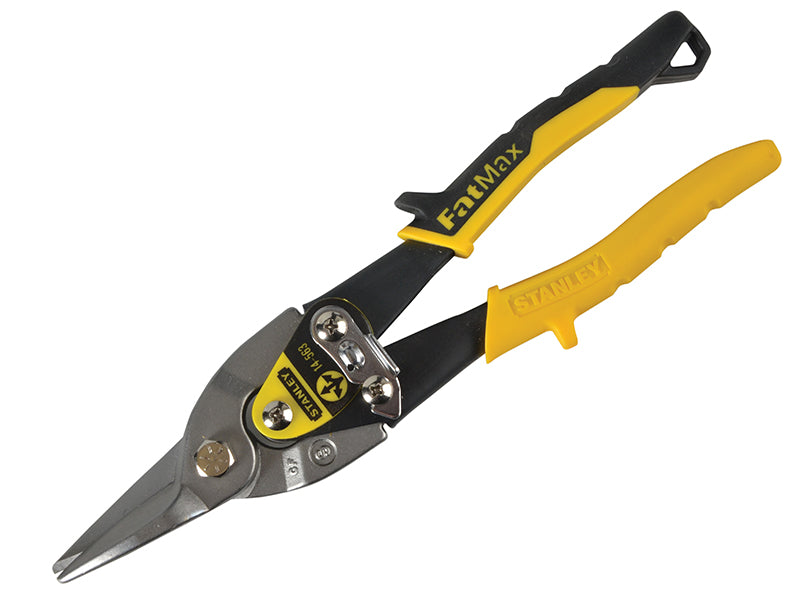 STANLEY® Yellow Aviation Snips & Holster Straight Cut 250mm (10in) STA914563