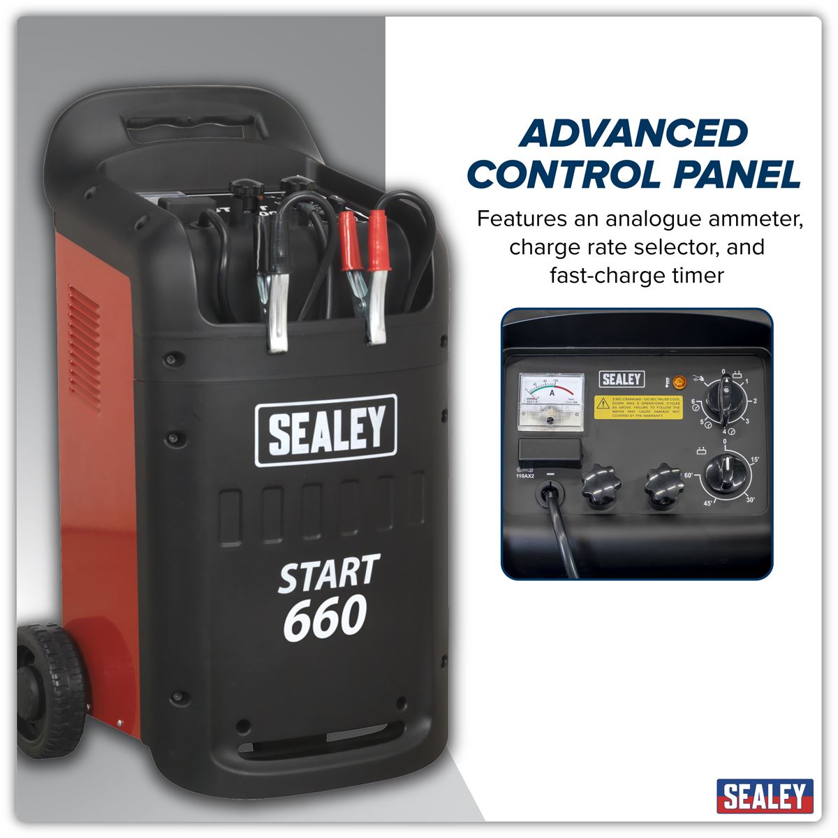 Sealey Starter/Charger 660/100A 12/24V 230V START660