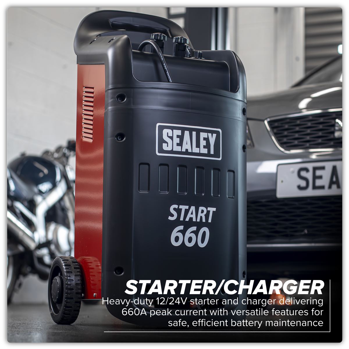Sealey Starter/Charger 660/100A 12/24V 230V START660