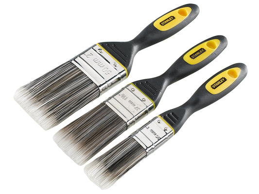 STANLEY® DYNAGRIP™ Synthetic Brush Pack Set of 3 25 38 & 50mm STASTPPDS3Z
