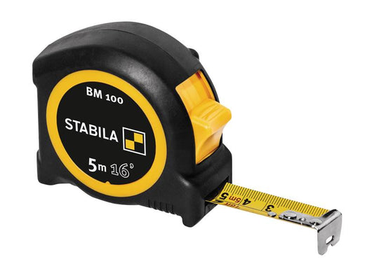 Stabila BM 100 Compact Pocket Tape 5m/16ft (Width 19mm) STB19567