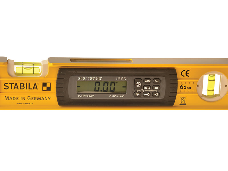 Stabila 196-2 Electronic Spirit Level IP65 3 Vial 17670 60cm STB1962E60