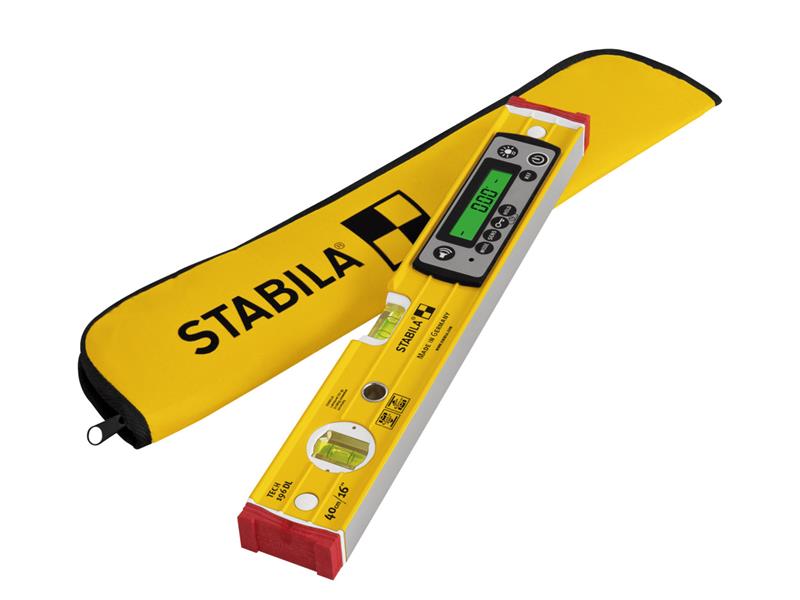 Stabila TECH 196 Digital Spirit Level 40cm DL Includes Level Case STB19830