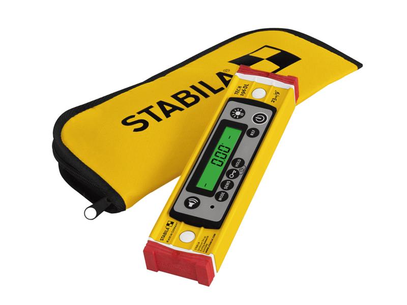 Stabila TECH 196 Digital Spirit Level 23cm DL Includes Level Case STB19831