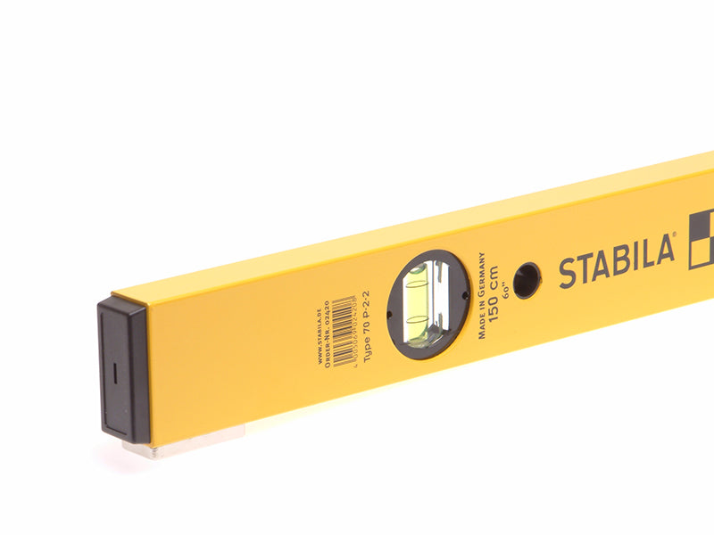 Stabila 70P-2 Double Plumb 4 Vial Spirit Level 02420 150cm STB70P2260