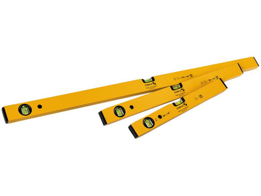 Stabila 70 Single Plumb Box Section Spirit Level Set, 3 Piece STB70SET3