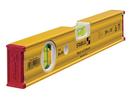 Stabila 80 AS Spirit Level 2 Vial 19162 30cm STB80AS30