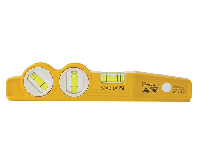 Stabila 81 SV REM W45 Rare Earth Magnetic Torpedo Level 25cm Fixed STB81SVW45