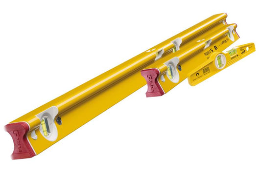 Stabila R-Type 300 Spirit Level Set 3 Piece 61&122cm + Torpedo STBRTYPESET2