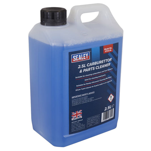 Sealey Carburettor Parts Cleaner 2.5L Ultrasonic Cleaning Fluid STC2.5L