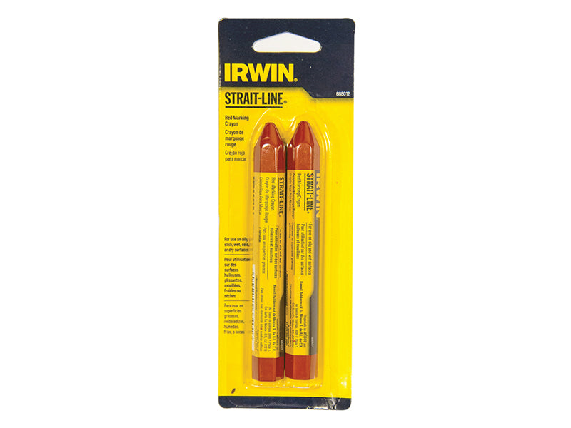 IRWIN® STRAIT-LINE® Crayon Red (Card 2) STL666012