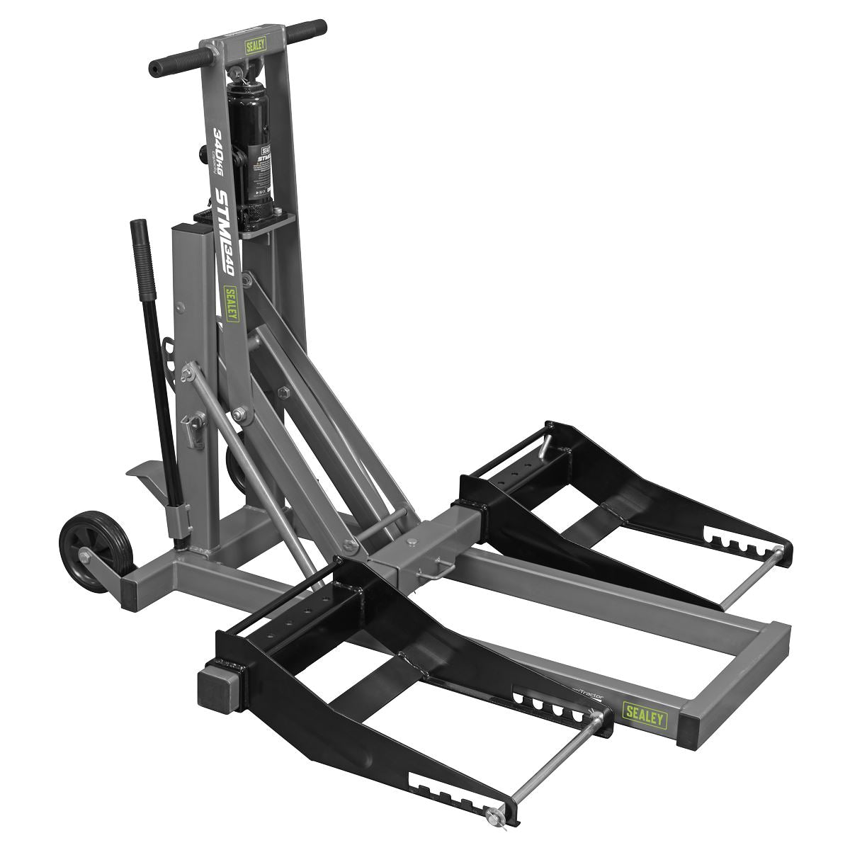 Sealey Hydraulic Ride Stand On Mower Tractor Lift 340kg Capacity STML340