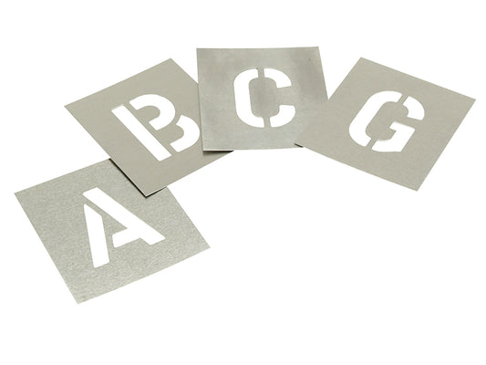 Stencils Set of Zinc Stencils - Letters 3in STNL3