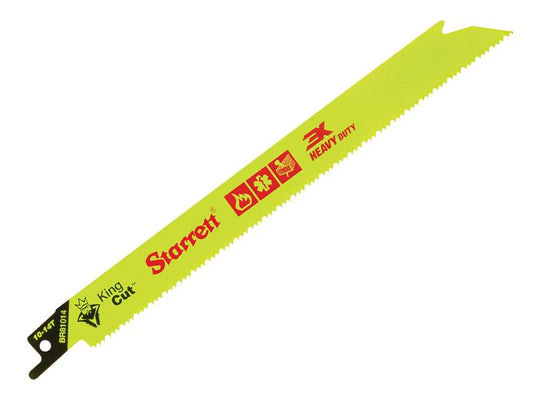 Starrett BR81014-5 Bi-Metal King Cut™ Demolition Blade 203mm 10-14 TPI (Pack 5) STRBR810145