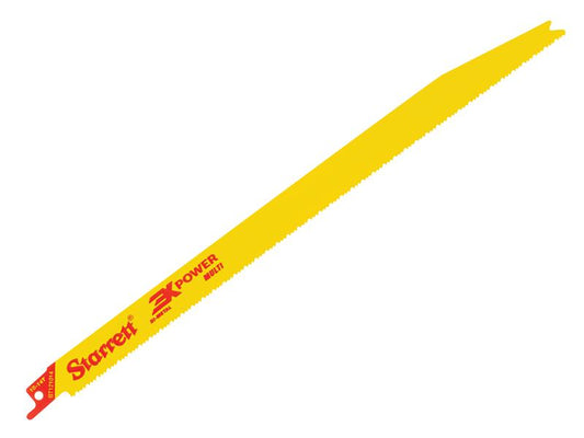 Starrett BT121014-5 Bi-Metal Reciprocating Blade, Tapered 300mm 10-14 TPI (Pack 5) STRBT1210145