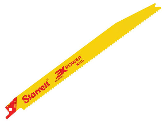 Starrett BT910-5 Bi-Metal Reciprocating Blade, Tapered 228mm 10 TPI (Pack 5) STRBT9105