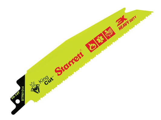 Starrett BTR61014-5 Bi-Metal King Cut™ Demolition Blade 152mm 10-14 TPI (Pack 5) STRBTR610145