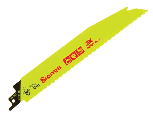 Starrett BTR81014-5 Bi-Metal King Cut™ Demolition Blade 203mm 10-14 TPI (Pack 5) STRBTR810145