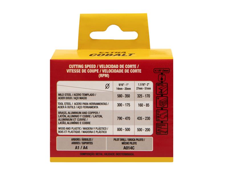 Starrett FCH0100-6 Fast Cut Bi-Metal Holesaw 25mm Bulk Pack of 6 STRFCH01006