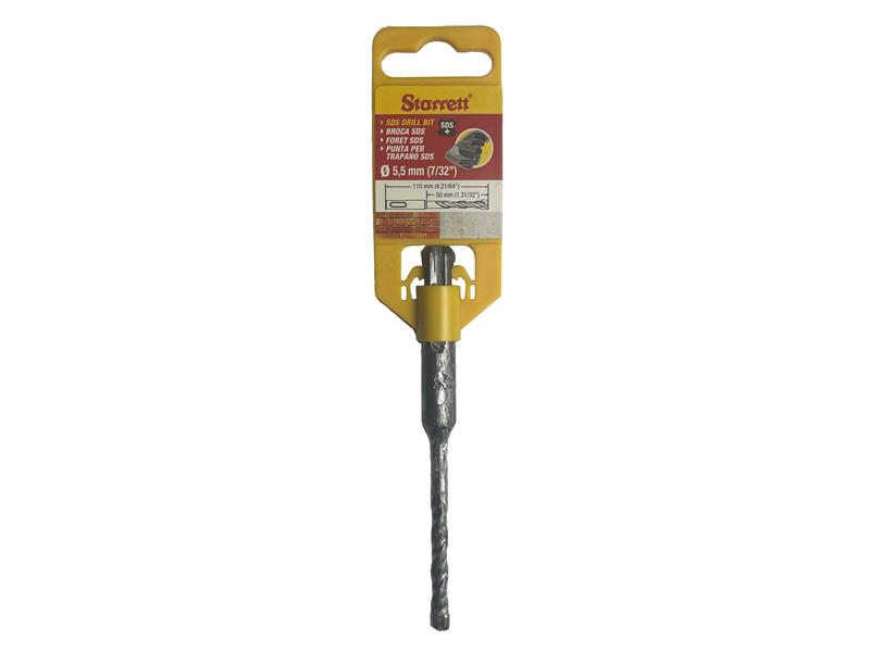 Starrett SDS Plus 2 Point Drill Bit 5.5 x 110mm STRKBPS055A