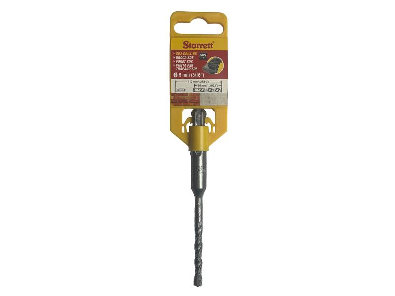 Starrett SDS Plus 2 Point Drill Bit 5 x 110mm STRKBPS05A