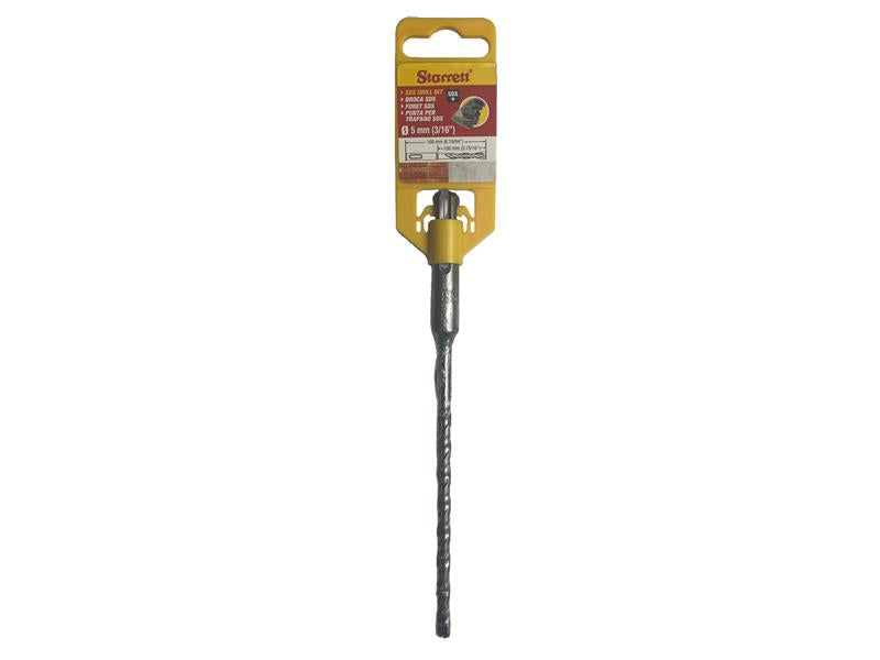 Starrett SDS Plus 2 Point Drill Bit 5 x 160mm STRKBPS05B