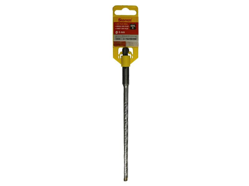 Starrett SDS Plus 2 Point Drill Bit 6 x 210mm STRKBPS06C