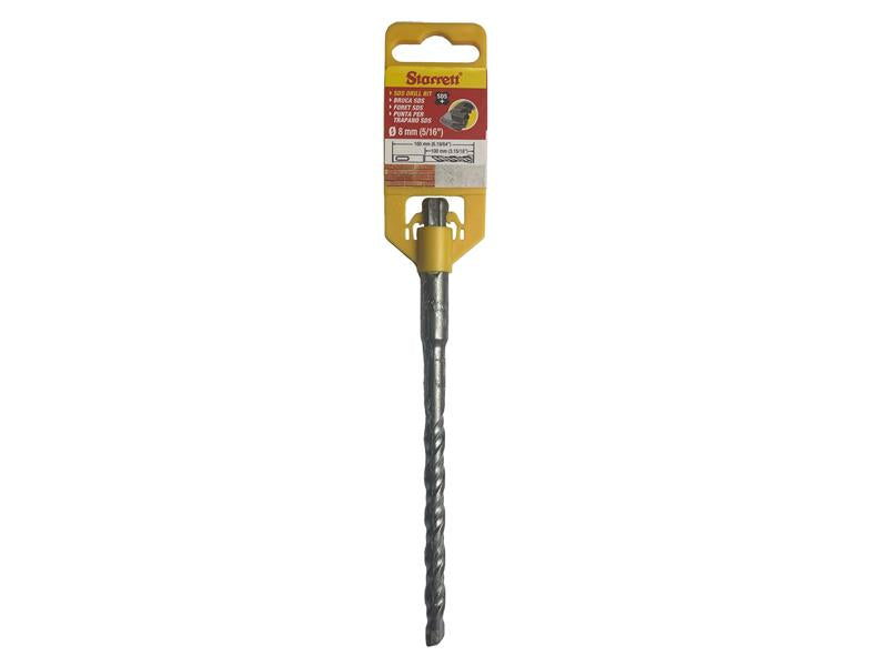 Starrett SDS Plus 2 Point Drill Bit 8 x 160mm STRKBPS08B