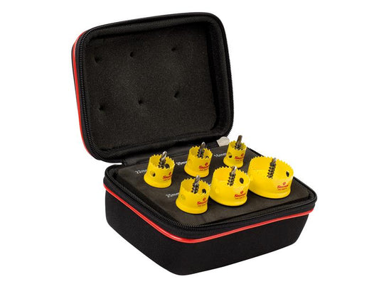 Starrett Cordless Smooth Cut Bi-Metal Holesaw Kit, 6 Piece STRKCS06001