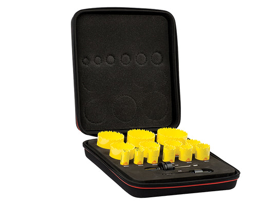 Starrett Deep Cut Bi-Metal Universal Holesaw Kit 15 Piece STRKDC13021