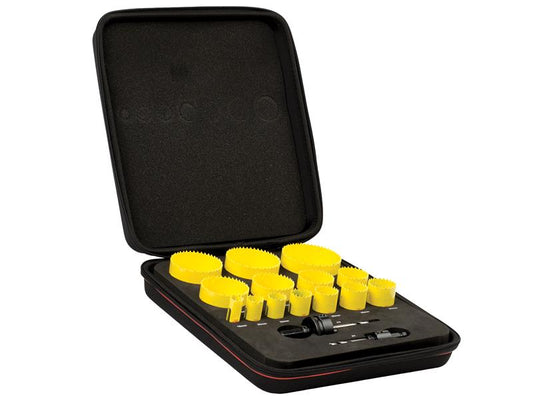 Starrett Fast Cut Bi-Metal Universal Holesaw Kit, 16 Piece STRKFC14021