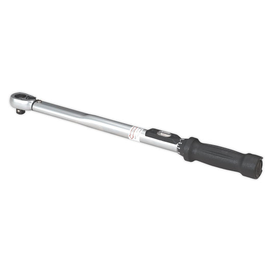 Sealey Torque Wrench Locking Micrometer Style 1/2"D 40-210Nm 30-150lb.ft STW201