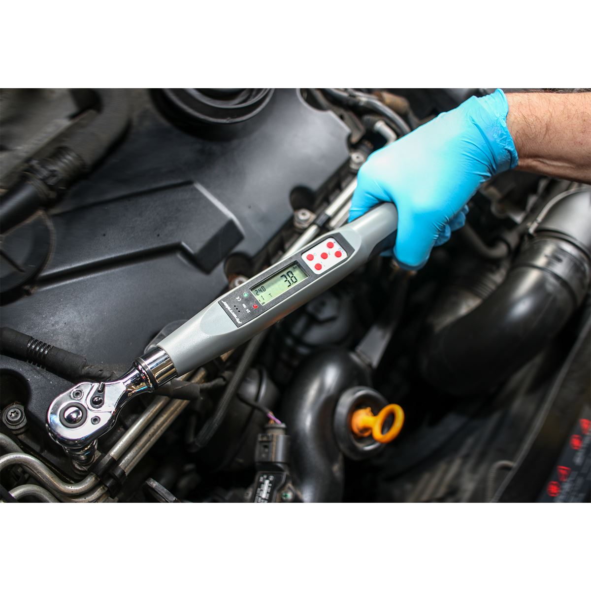 Sealey Torque Wrench Digital 3/8"Sq Drive 2 to 24Nm 1.48 to 17.70lb.ft STW307