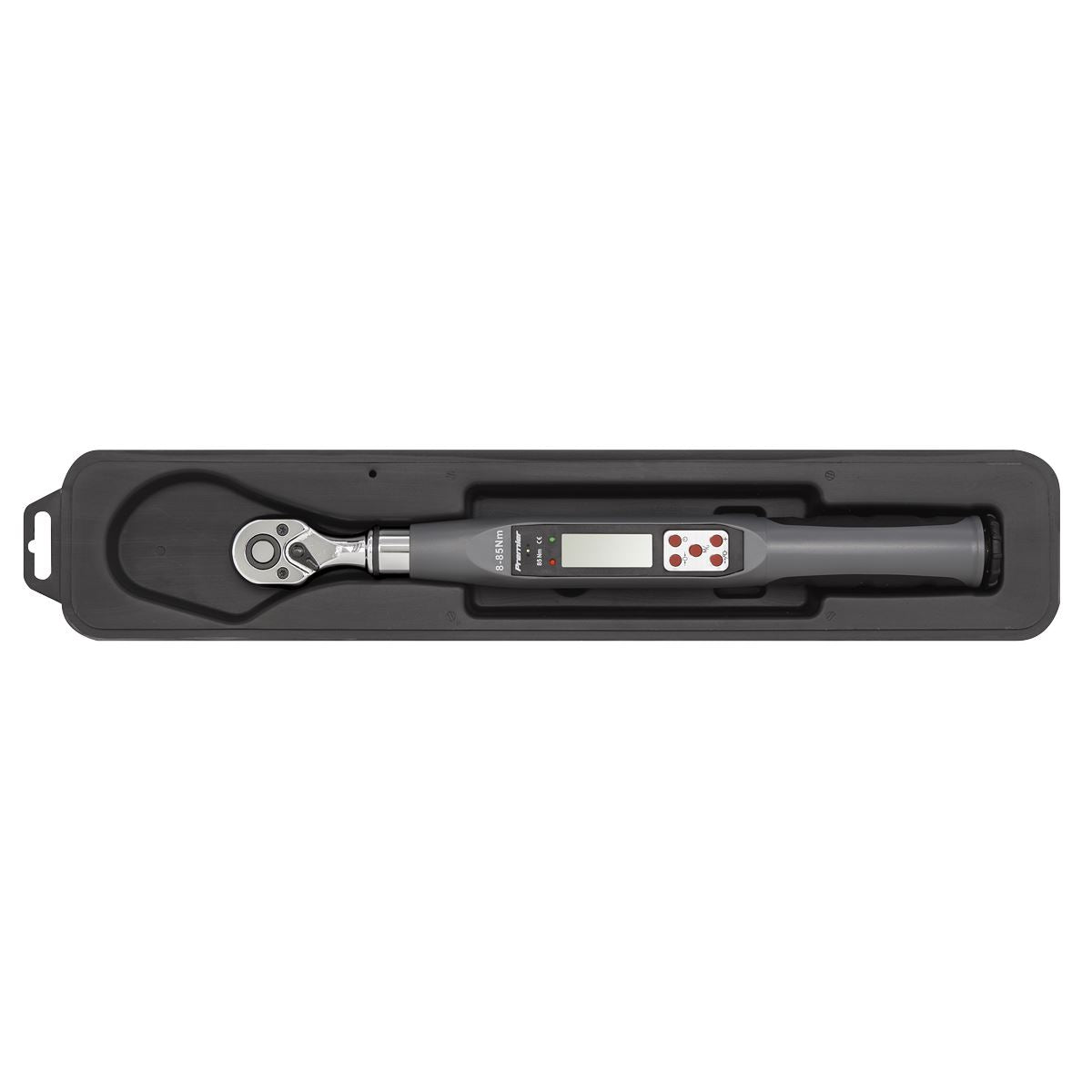 Sealey Torque Wrench Digital 3/8"Sq Drive 8 to 85Nm 5.9 to 62.7lb.ft STW308