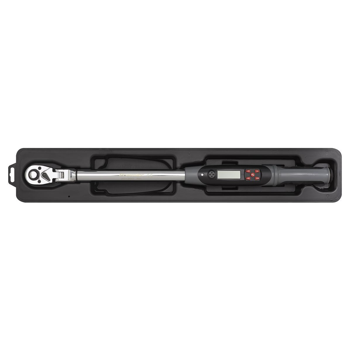 Sealey Angle Torque Wrench Flexi Digital 1/2"D 20-200Nm 14.7-147.5lb.ft STW309