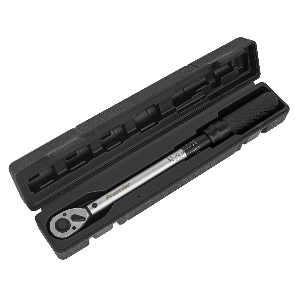 Sealey Torque Wrench Micrometer Style 40 to 210Nm 29.5 to 155lb.ft 1/2"D STW400