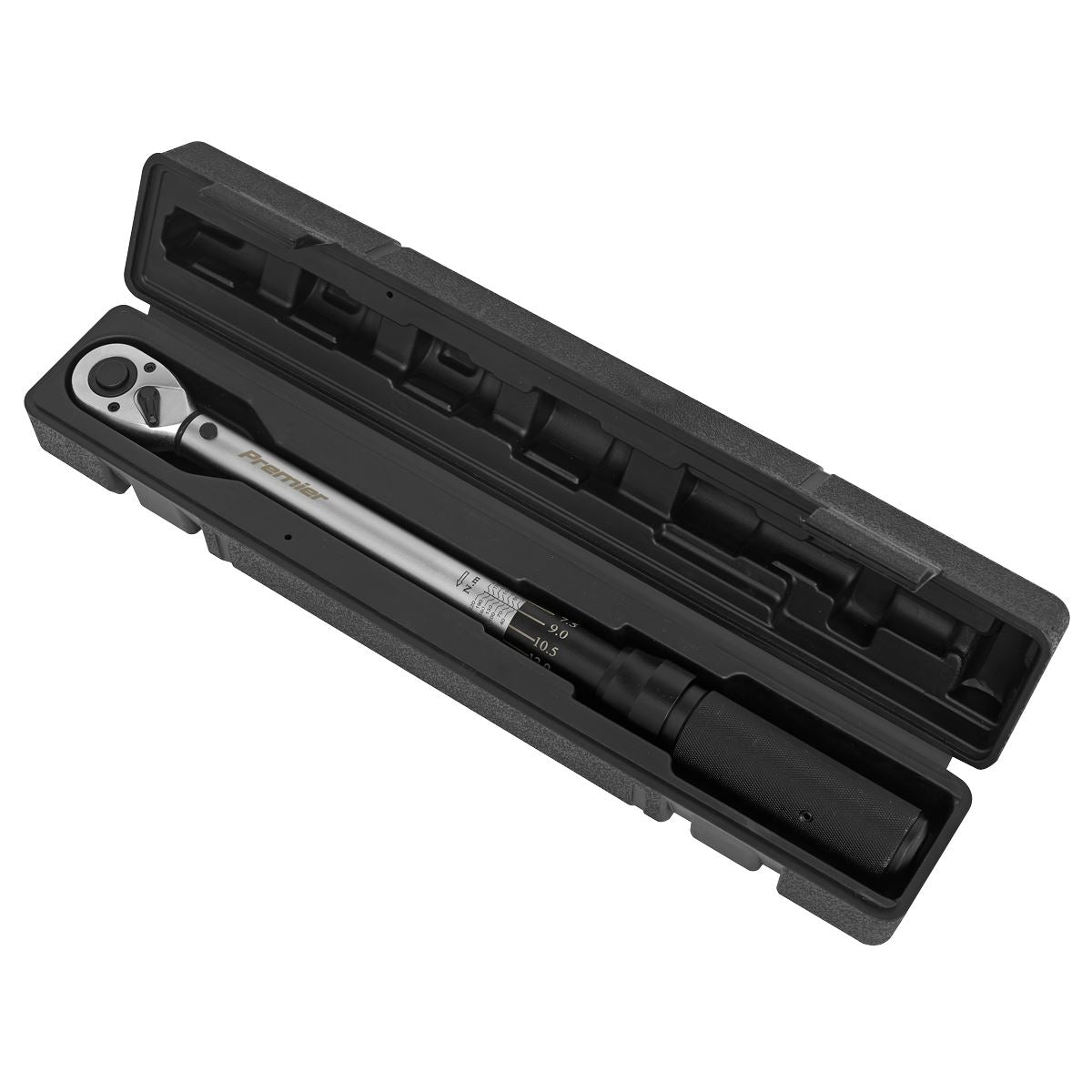 Sealey Torque Wrench Micrometer Style 40 to 210Nm 29.5 to 155lb.ft 1/2"D STW400