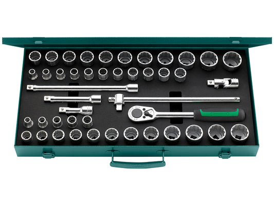 Stahlwille 1/2in Drive Metric Imperial Socket Set 45 Piece Bi Hex STW50MA396N