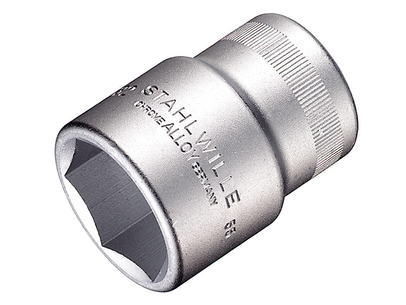 Stahlwille 22mm 3/4" Drive Hexagon Socket Standard Length Chrome Plated STW5522