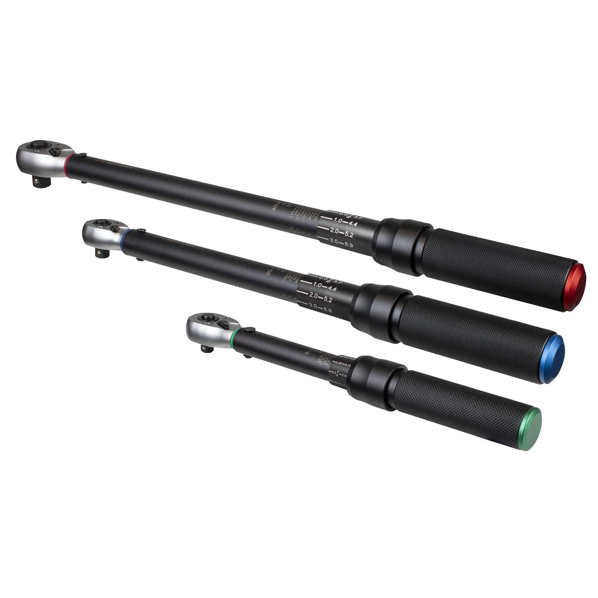 Sealey Torque Wrench Micrometer Style 3pc Premier Black 1/4 3/8 1/2" STW900SETB