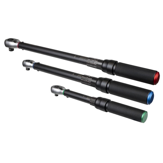 Sealey Torque Wrench Micrometer Style 3pc Premier Black 1/4 3/8 1/2" STW900SETB